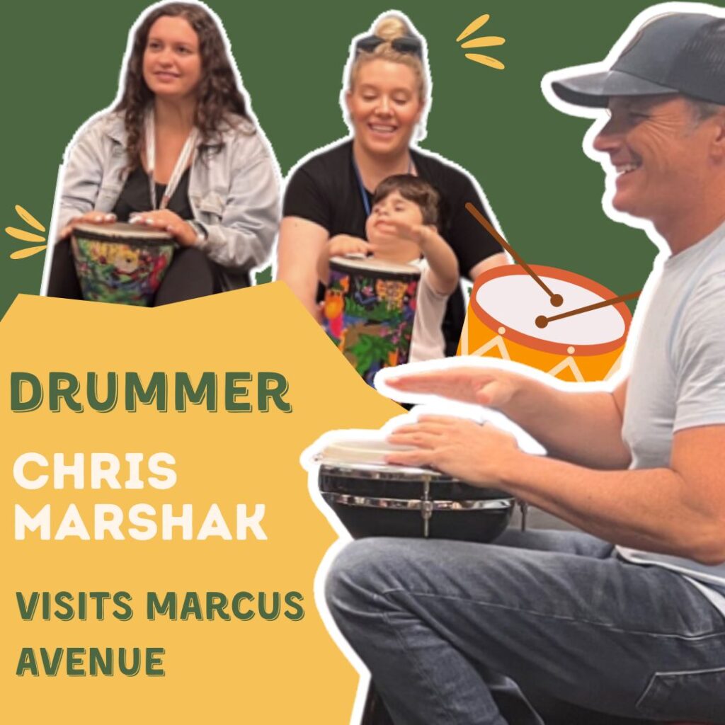 Drummer Chris Marshak visits Marcus Avenue