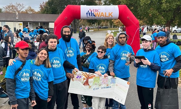 One of the BCCS teams poses for a photo at the AHRC Foundation Walk