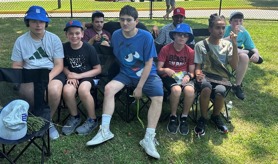 Lido Beach residents pose for a photo together at the powwow