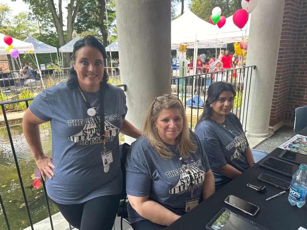 Three BCCS staff members enjoy Staff Appreciation Day