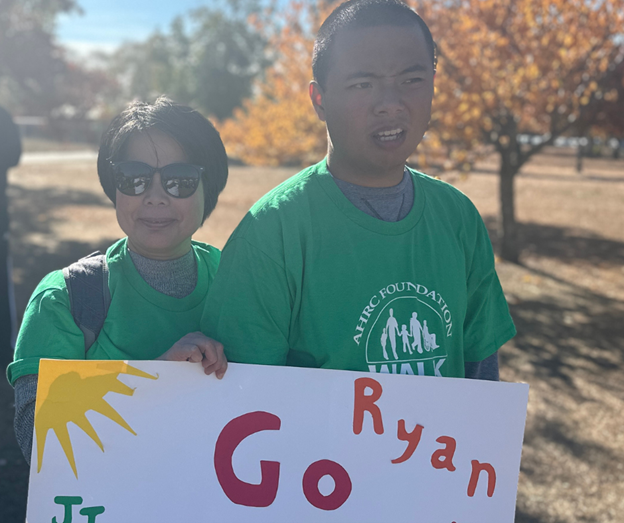 Leng Lao and her son Tyler at the AHRC Foundatipn Walk