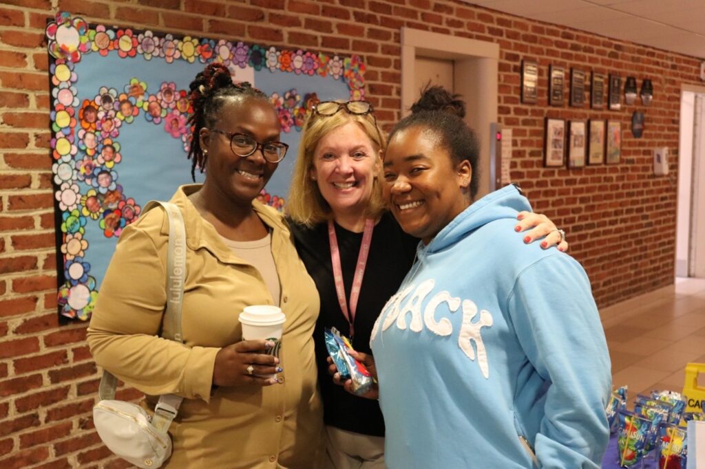 Three BCCS teachers enjoy Teacher Appreciation Week together.