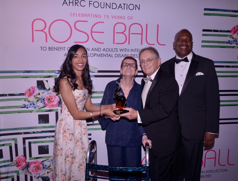 Trishta receives her award