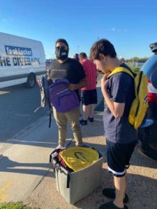 Footlocker donates school supplies to BCCS Children's Residential Program in Lido Beach