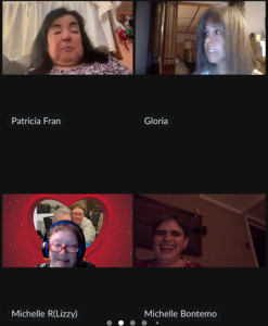 Screenshot of the Virtual Connections fall concert hosted over Zoom